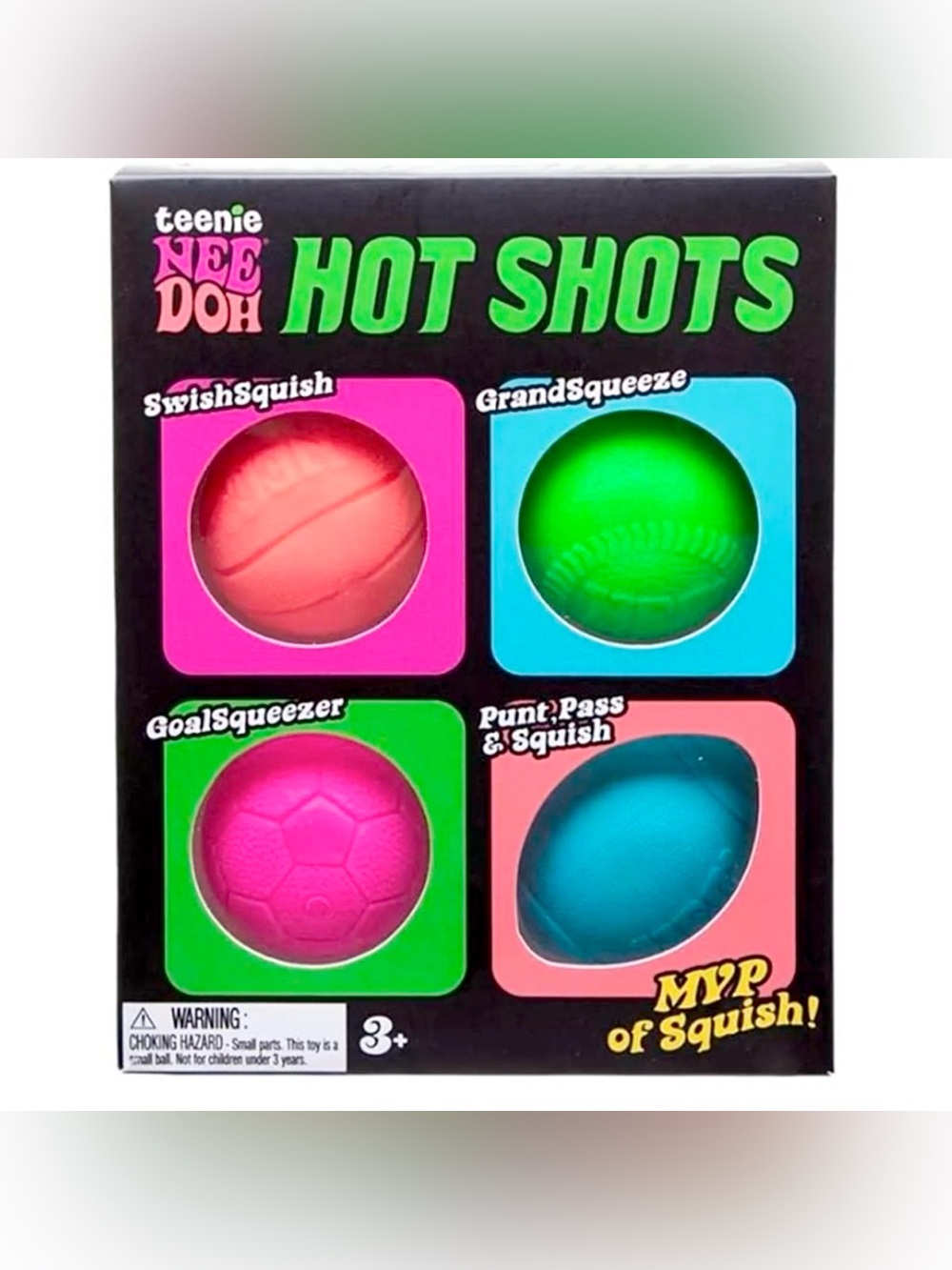 NEEDOH HOT SHOTS - 4 Pack of Needoh - New